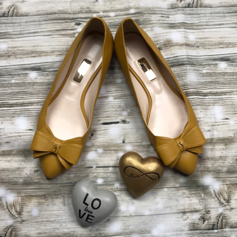 gio zanotti flat point shoes size 8.5 Yellow